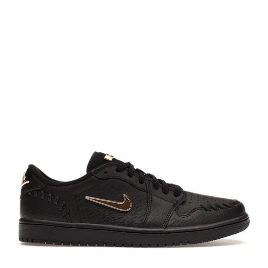 Air Jordan 1 Low Woman's Method of Make Black Metallic Gold