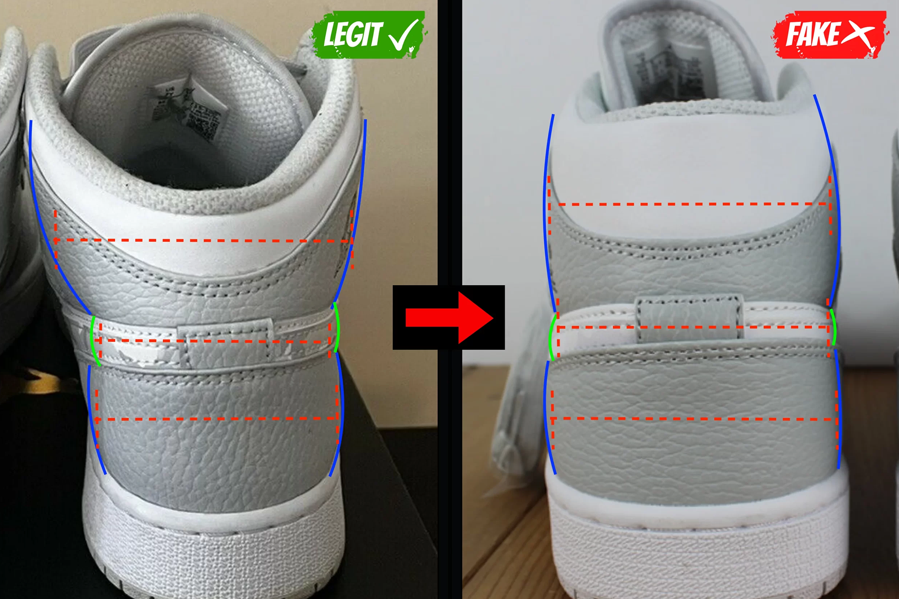 Fake VS Real Air Jordan 1